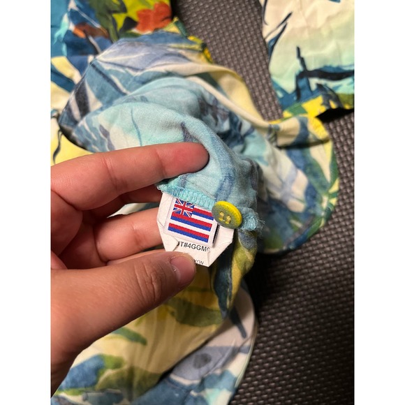 Jams World‎ 50 Years Hawaiian Button Shirt Blouse Floral Tropical Size Medium - Picture 4 of 8